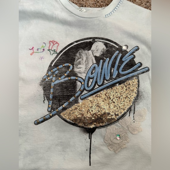 NWT LoveShackFancy Size Large Vintage Music Tee - Perfect for Festival Season! - Picture 5 of 12